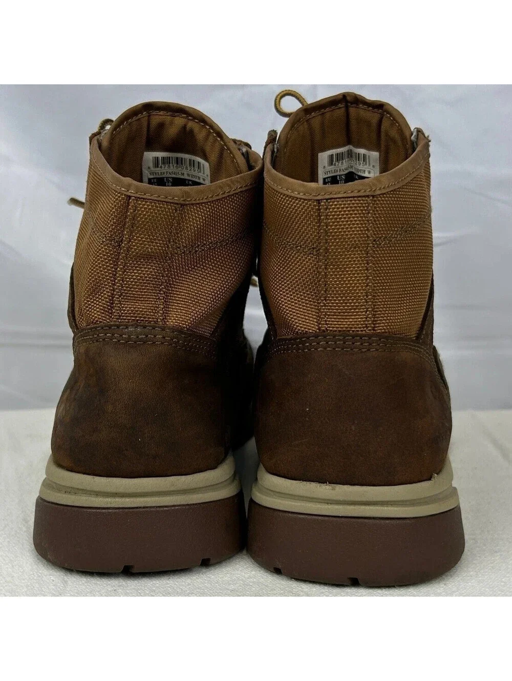 Carhartt EH ASTM F2413-18 Men's Size 10 Brown Leather Work Boots